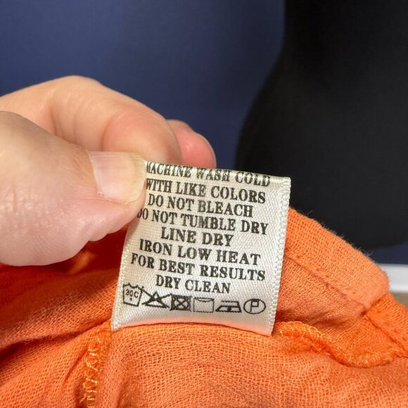 NWT Gauzy Papaya Babydoll Top, Medium - Picture 6 of 9